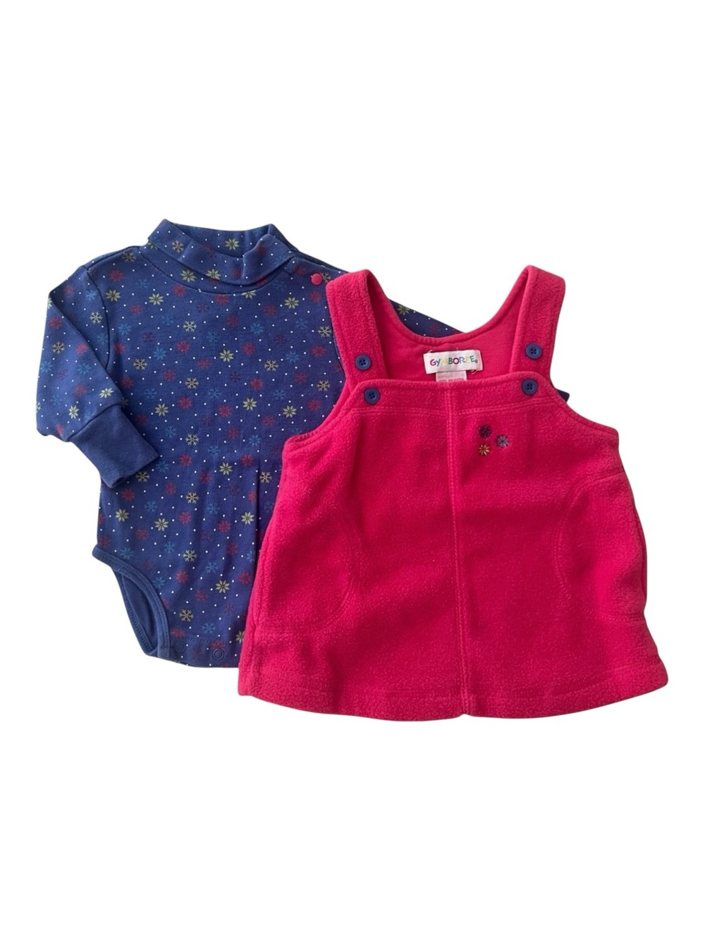 Baby Girl Vintage 90s Colorful Winter Outfit
